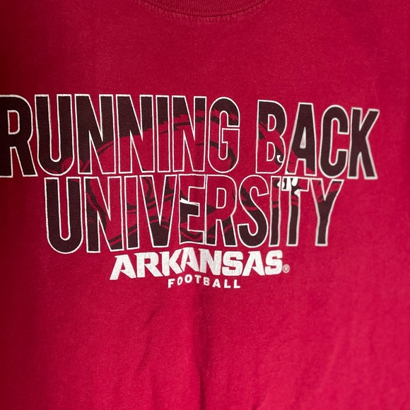 Teen Arkansas University Running Razors Red Short Sleeve T-shirt Medium - Picture 2 of 4